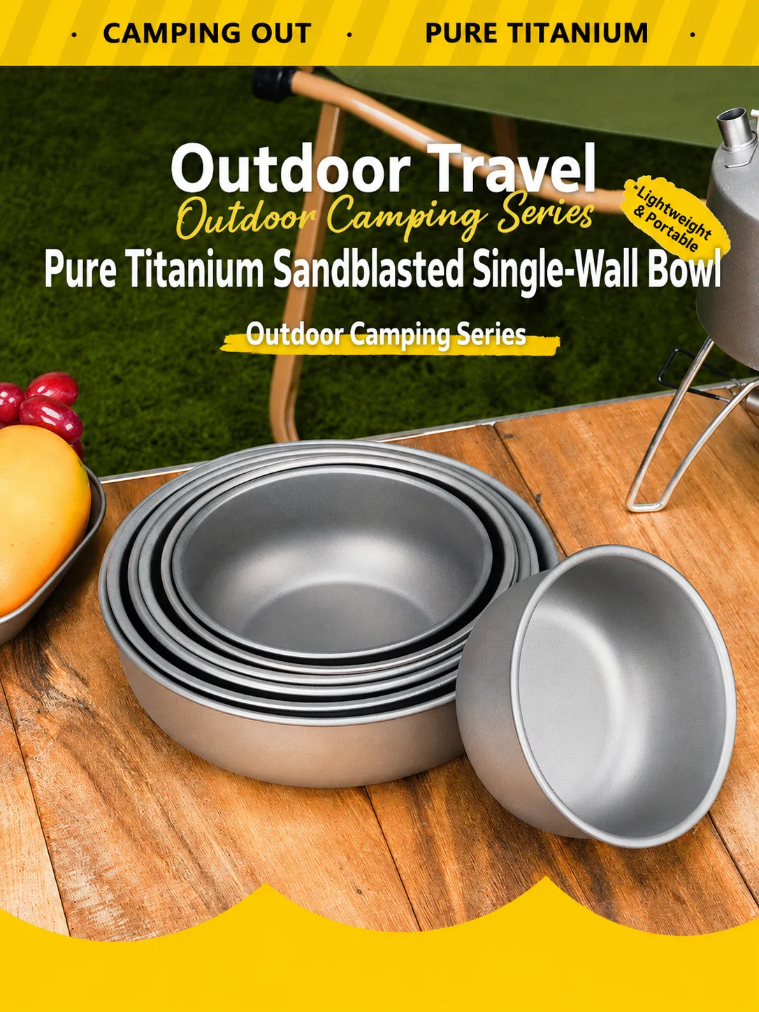 Insulated titanium bowls and divided bento containers for modern home dining