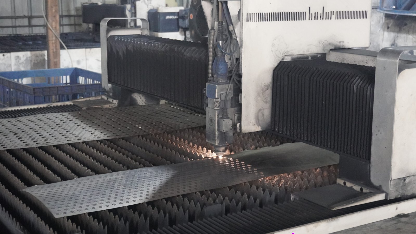Raw titanium sheet inspection and material testing station