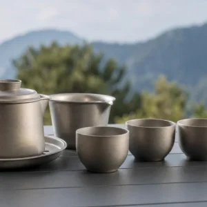 Pure Titanium Travel Tea Set 300ml Portable Gongfu Tea Maker