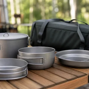 Titanium Dinnerware Set Lightweight Non Toxic Grade 1
