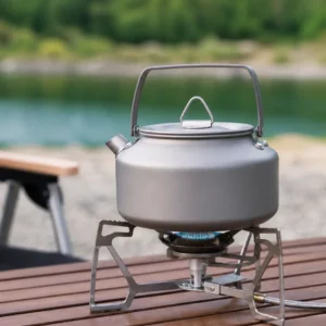 Pure Titanium Camping Kettle 600ml to 1000ml Lightweight