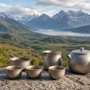 Pure Titanium Travel Tea Set 320ml Portable Gongfu Set