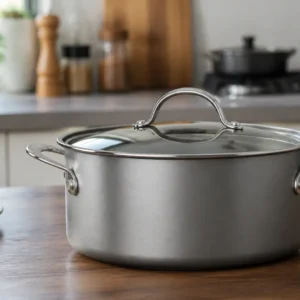Pure Titanium Stew Pot 3.9L Glass Lid Double Handle