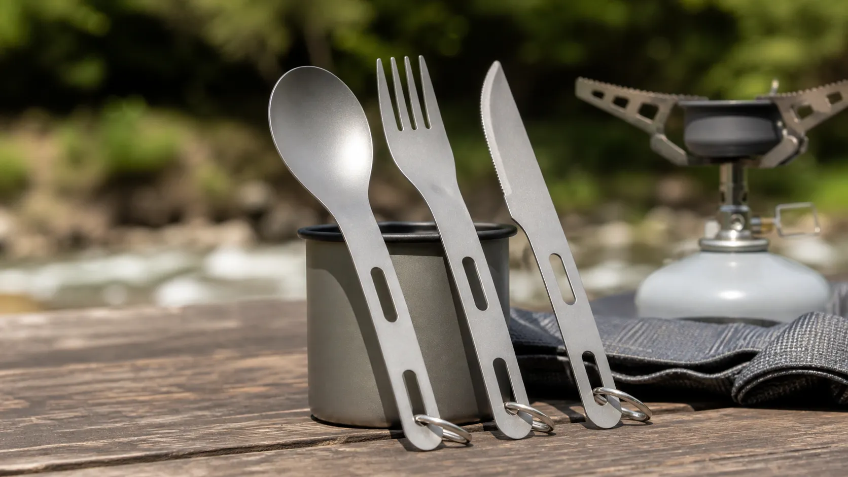 Mutian custom titanium cutlery set and private label packaging display