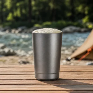 Pure Titanium Double Wall Beer Cup Lightweight Insulated