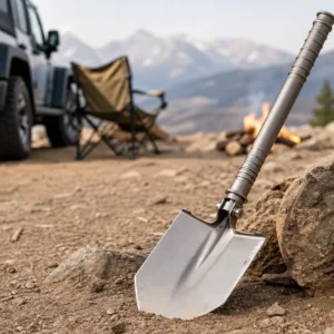 Pure Titanium Lightweight Multi Function Camping Shovel