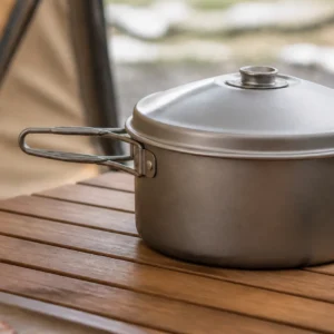 Pure Titanium Large Capacity Camping Stewing Pot UFO Lid