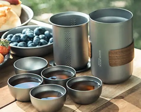 Titanium Tea Set